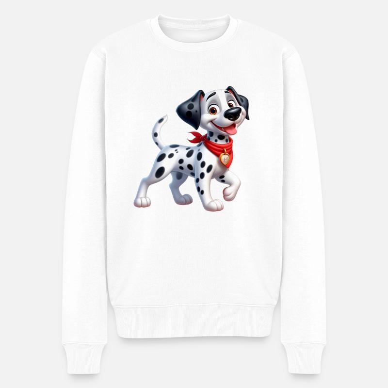 dalmatien 2 - Pull Premium bio Homme - blanc