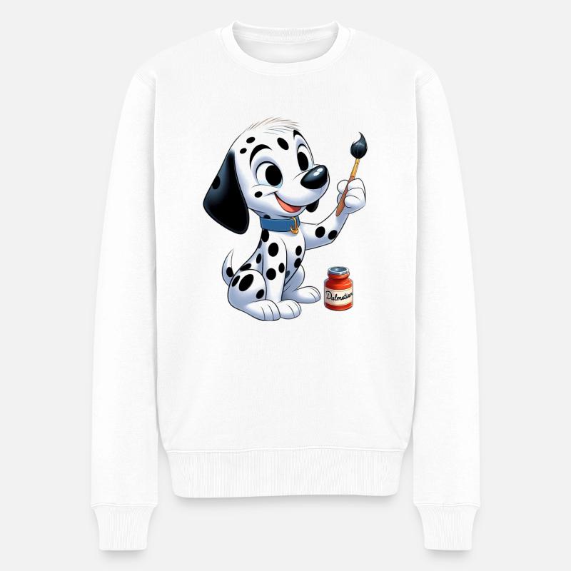 dalmatien 4 - Pull Premium bio Homme - blanc