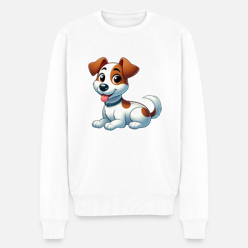 Foxterrier 10 - Männer Premium Bio Pullover - Weiß