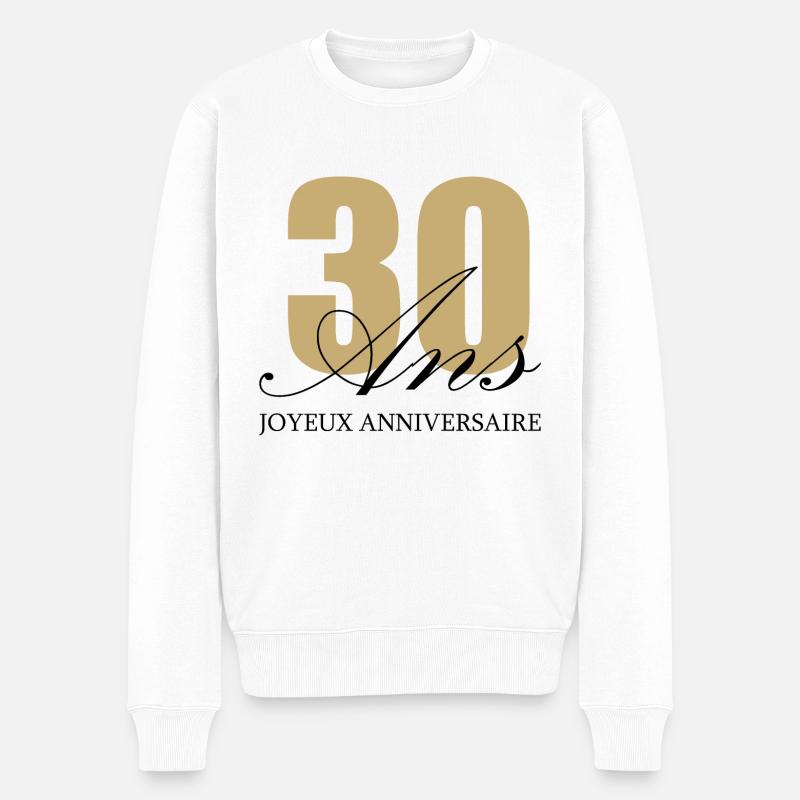 Joyeux anniv 30 ans - Pull Premium bio Homme - blanc