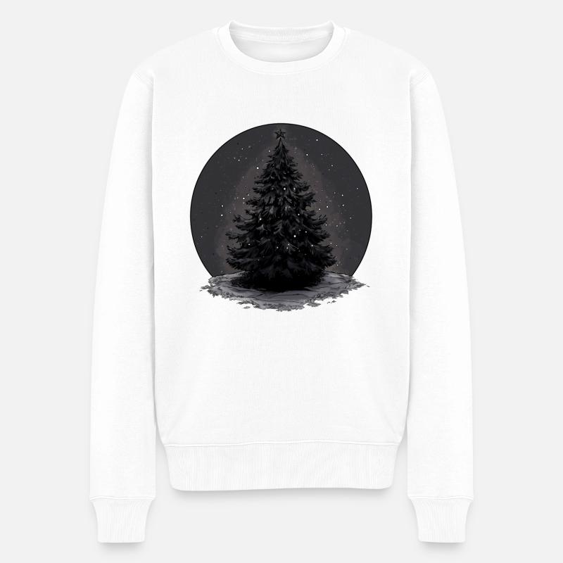 Dark Winter Magic : L’arbre mystérieux - Pull Premium bio Homme - blanc