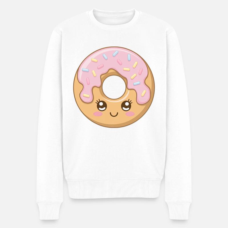 Mignon Donut Kawaii - Pull Premium bio Homme - blanc