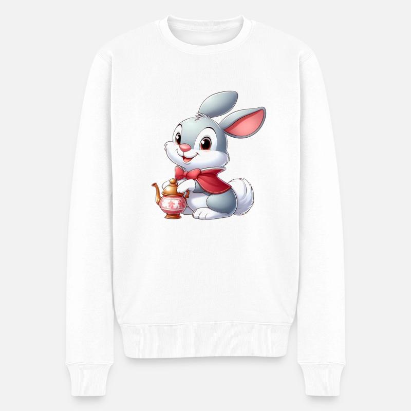 lapin 12 - Pull Premium bio Homme - blanc