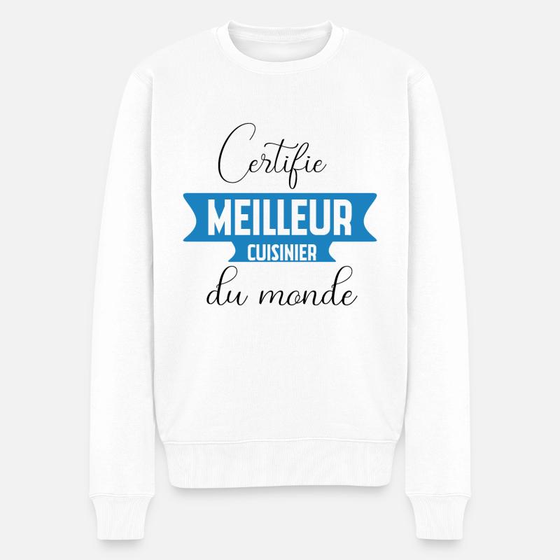 meilleur cuisinier - Pull Premium bio Homme - blanc