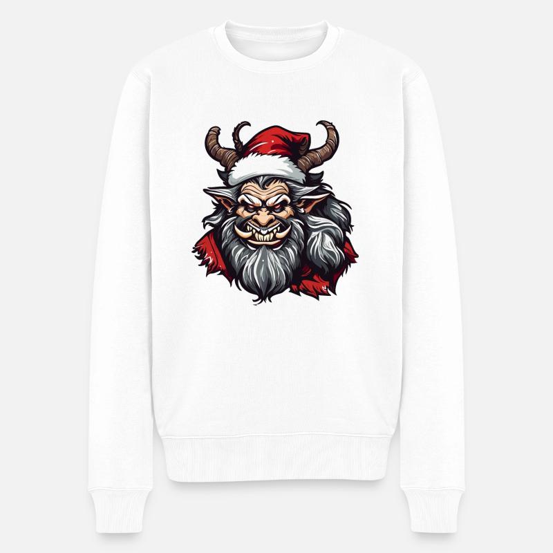 Krampus / Tradition / Culture / d’hiver - Pull Premium bio Homme - blanc