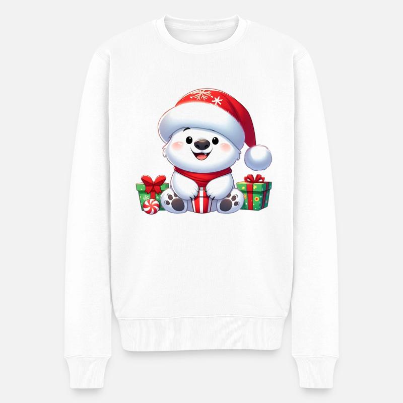 polar bear 2 - Pull Premium bio Homme - blanc