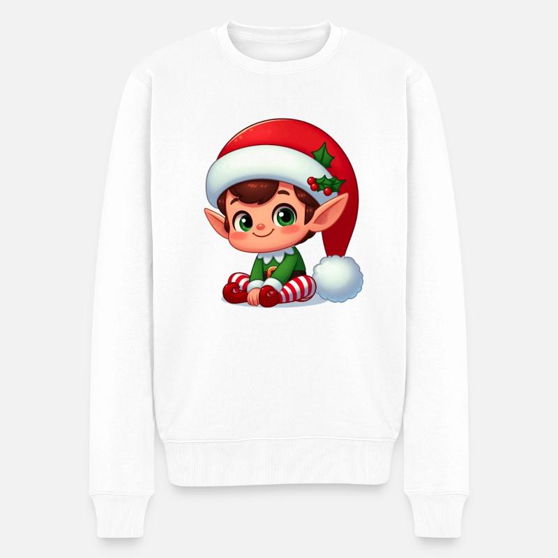 lutin 5 - Pull Premium bio Homme - blanc