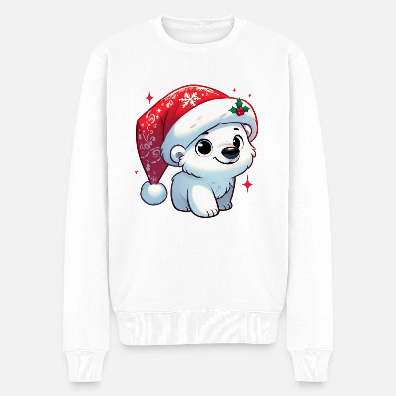 polar bear 14 - Pull Premium bio Homme - blanc