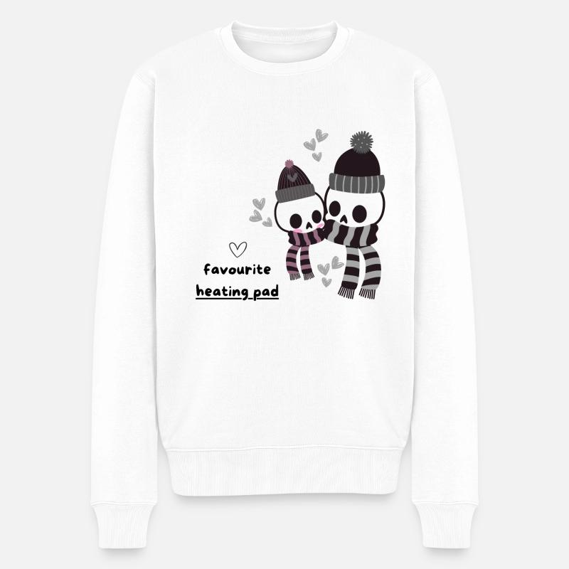 Coussin chauffant préféré <3 - Pull Premium bio Homme - blanc