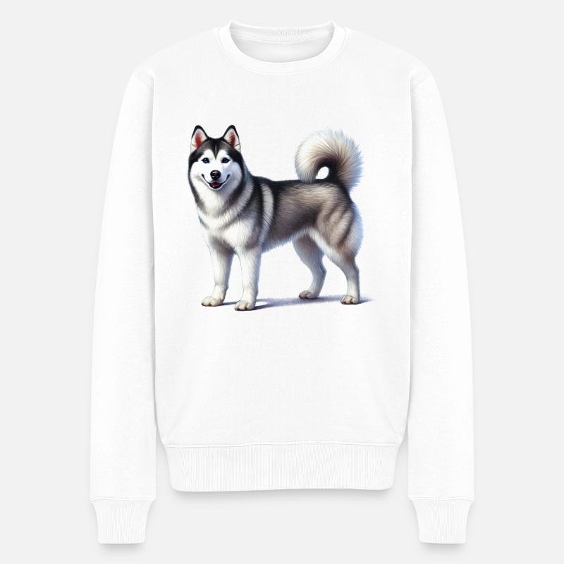 Rauque - Pull Premium bio Homme - blanc