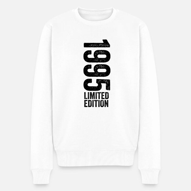 1995 - Edition Limitée 1995 Anniversaire - Pull Premium bio Homme - blanc