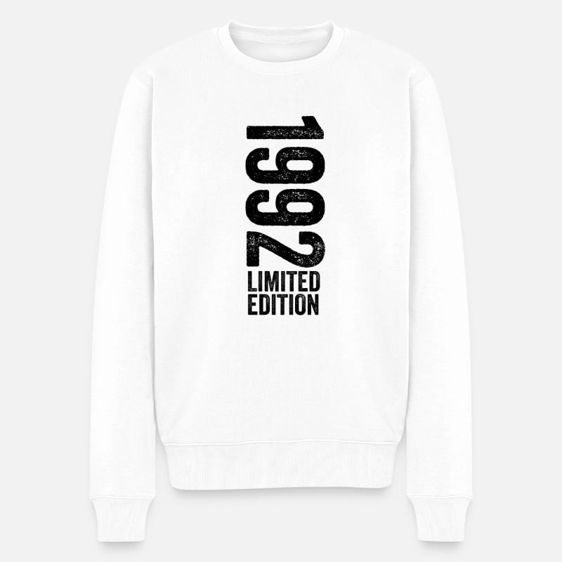 1992 - Edition Limitée 1992 Anniversaire - Pull Premium bio Homme - blanc