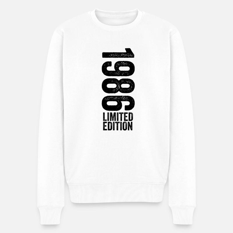 1986 - Limited Edition 1986 Geburtstag - Männer Premium Bio Pullover - Weiß