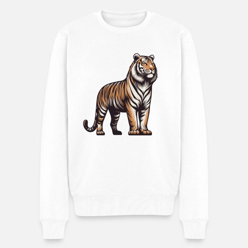 Tigre - Pull Premium bio Homme - blanc