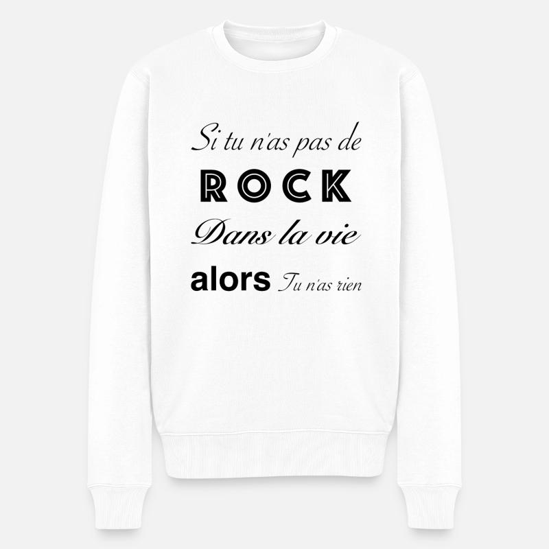 Rock - Pull Premium bio Homme - blanc