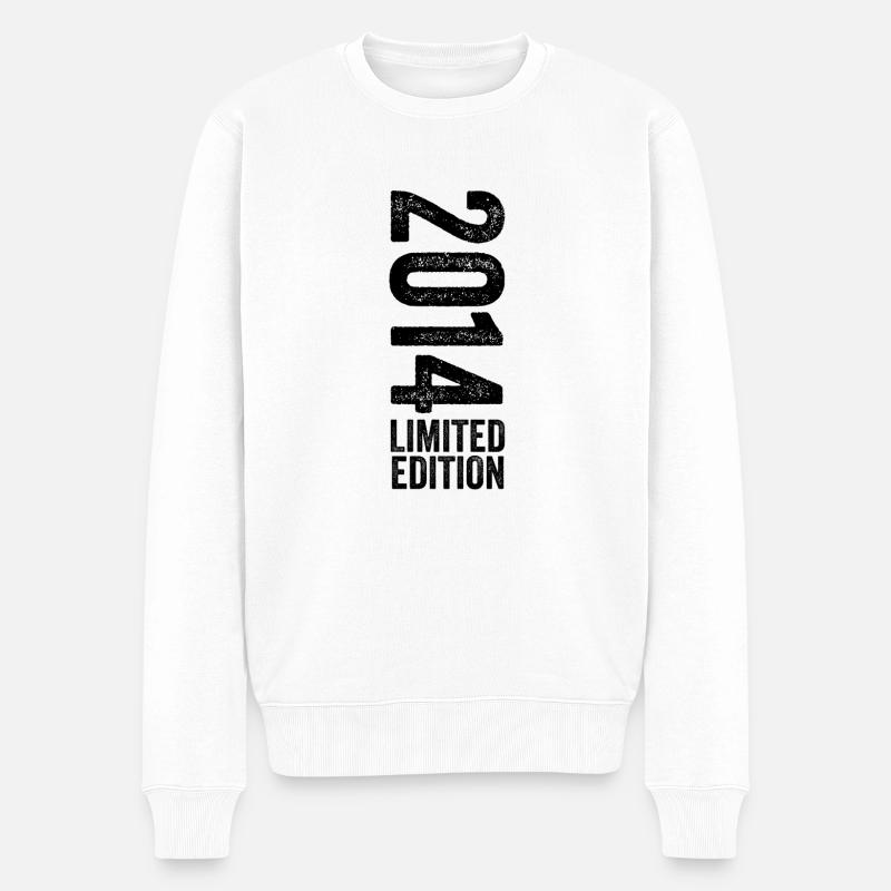 2014 - Edition Limitée 2014 Anniversaire - Pull Premium bio Homme - blanc