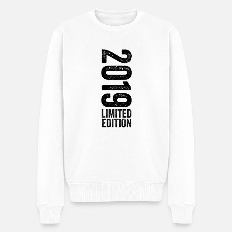 2019 - Edition Limitée 2019 Anniversaire - Pull Premium bio Homme - blanc