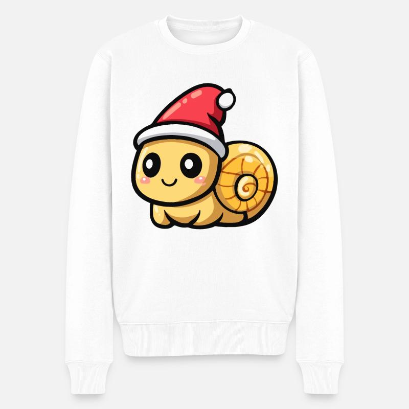 Noël de l’escargot - Pull Premium bio Homme - blanc
