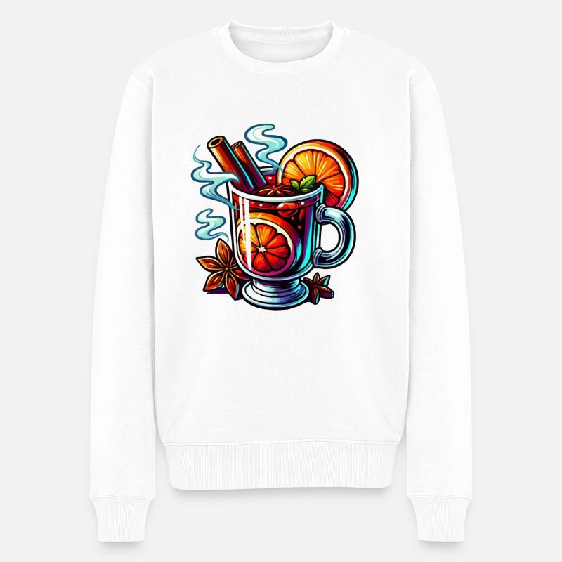 Vin chaud - Pull Premium bio Homme - blanc