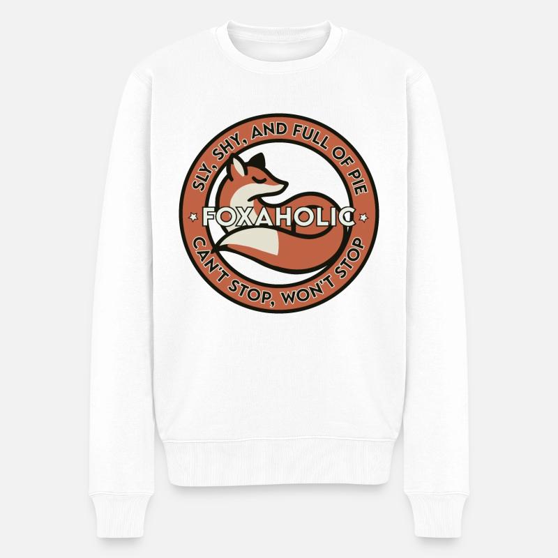 Accro au renard - Pull Premium bio Homme - blanc