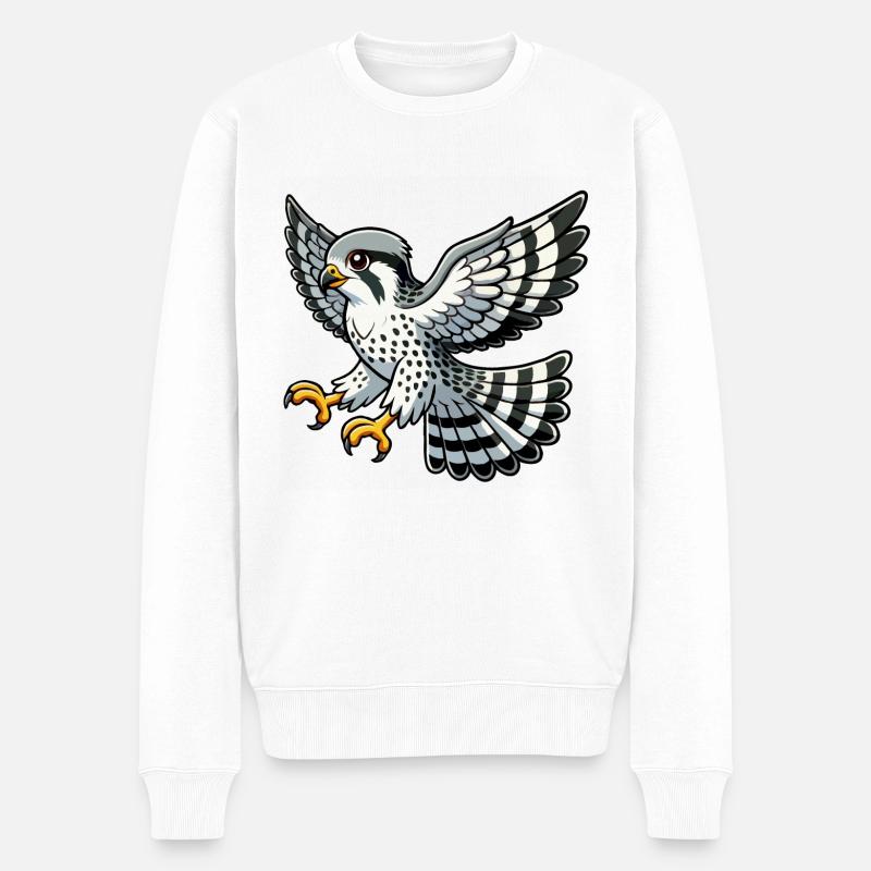 Falke groß - Männer Premium Bio Pullover - Weiß