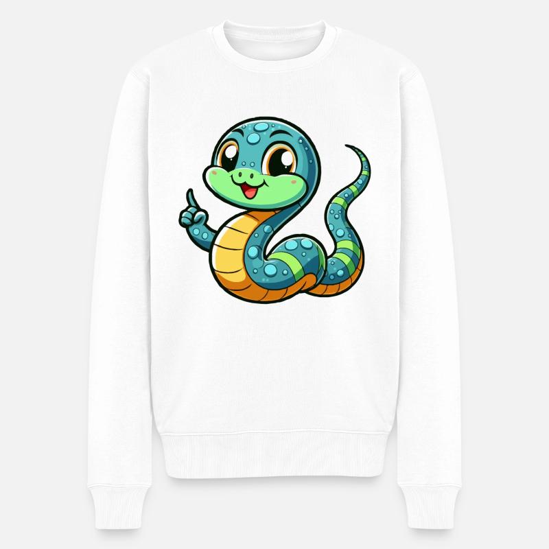 Serpent - Pull Premium bio Homme - blanc