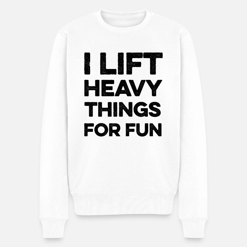 Idée de cadeau de bodybuilder - Pull Premium bio Homme - blanc