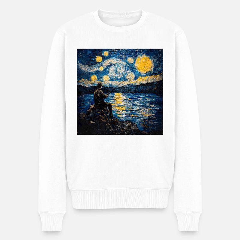 Pêcheur Van Gogh - Pull Premium bio Homme - blanc