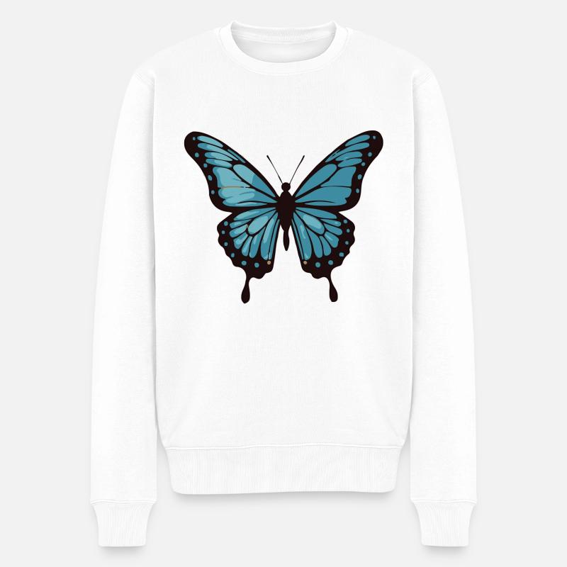 Papillon - Pull Premium bio Homme - blanc