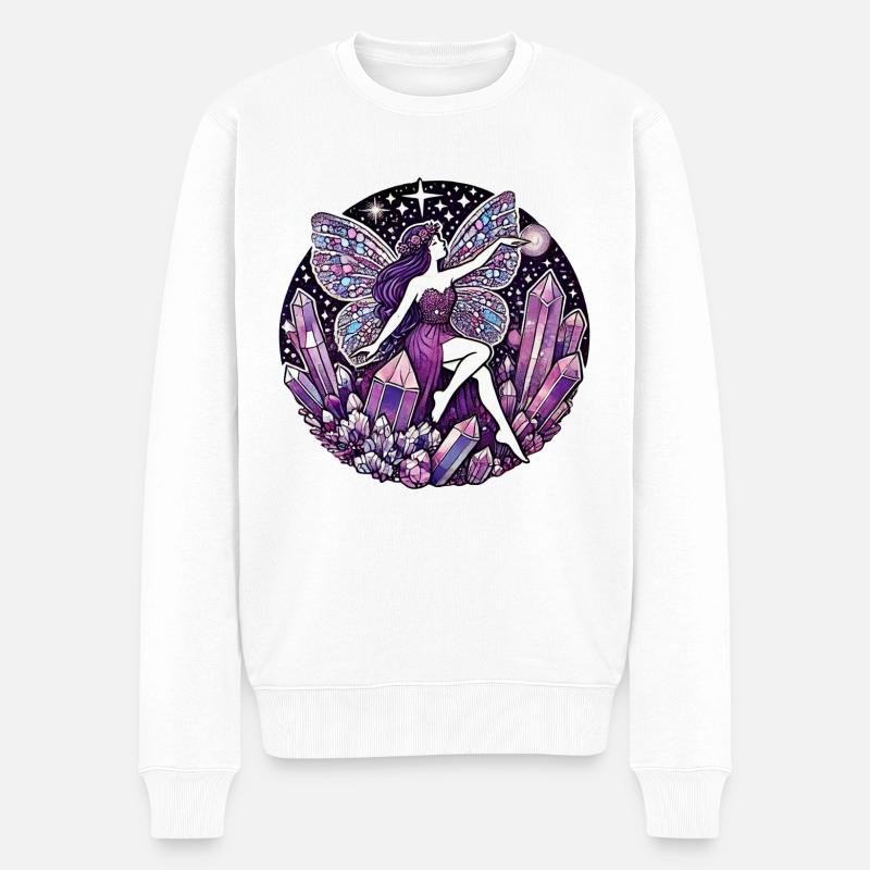 Fée violette - Pull Premium bio Homme - blanc