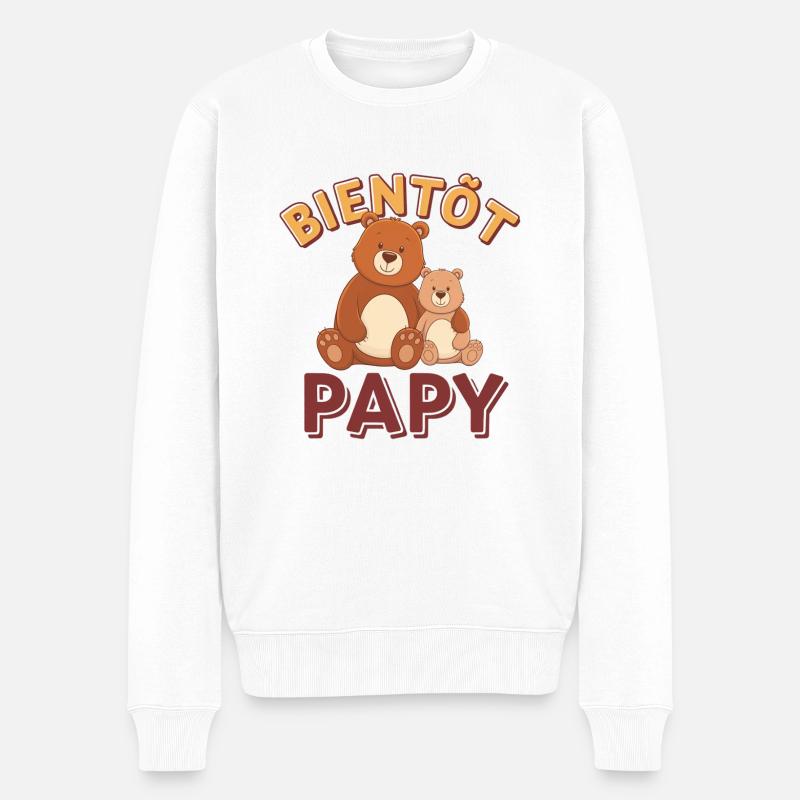 Bientôt papy - Pull Premium bio Homme - blanc
