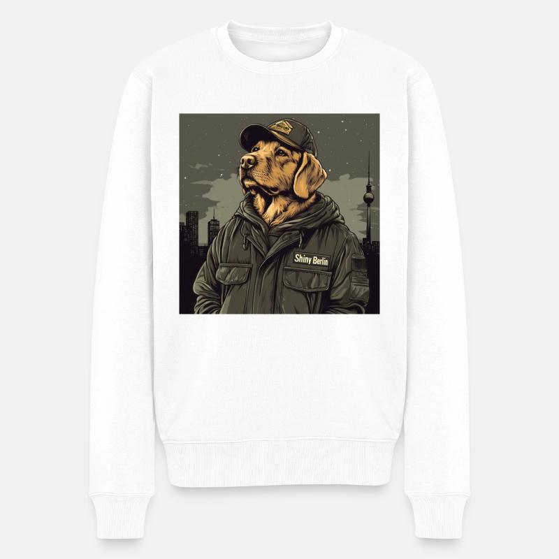 My friend Rudi - Männer Premium Bio Pullover - Weiß