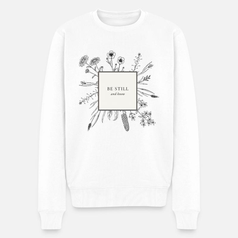 Restez tranquille et sachez - Pull Premium bio Homme - blanc