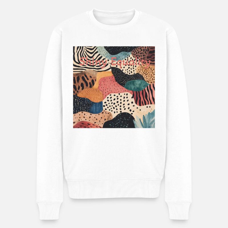 Shiny Equality - Männer Premium Bio Pullover - Weiß