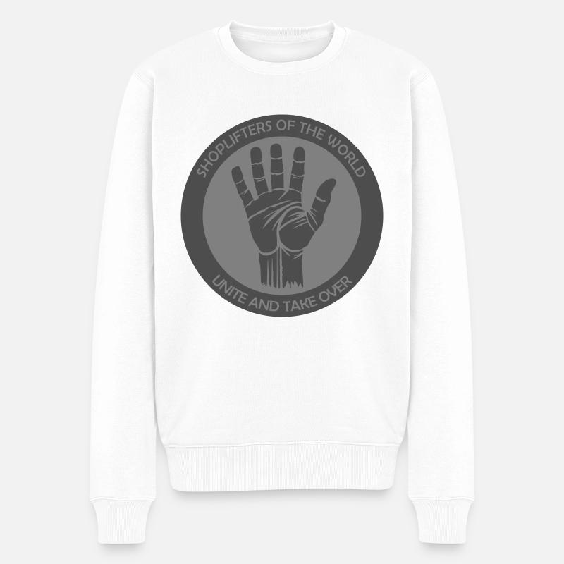 Voleurs à l’étalage, unissez-vous ! - Pull Premium bio Homme - blanc