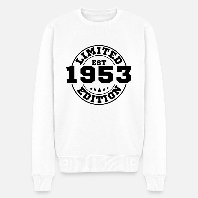 1953 Limitierte Auflage - Männer Premium Bio Pullover - Weiß