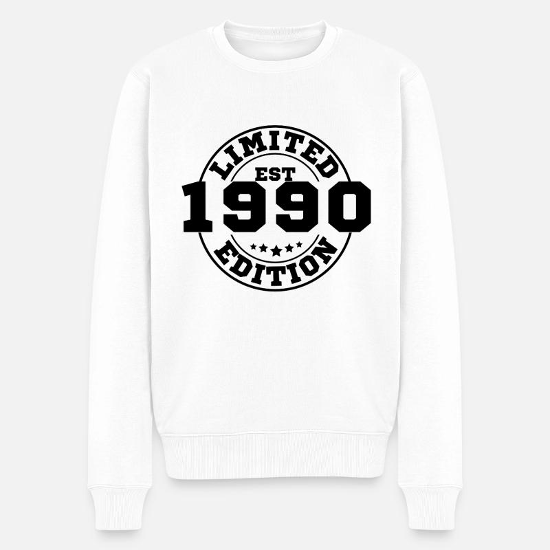 1990 limited edition - Pull Premium bio Homme - blanc