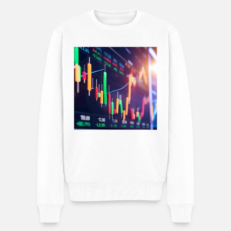 Cours - Pull Premium bio Homme - blanc