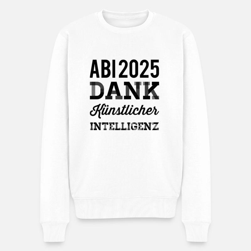 ABI 2025 - Männer Premium Bio Pullover - Weiß