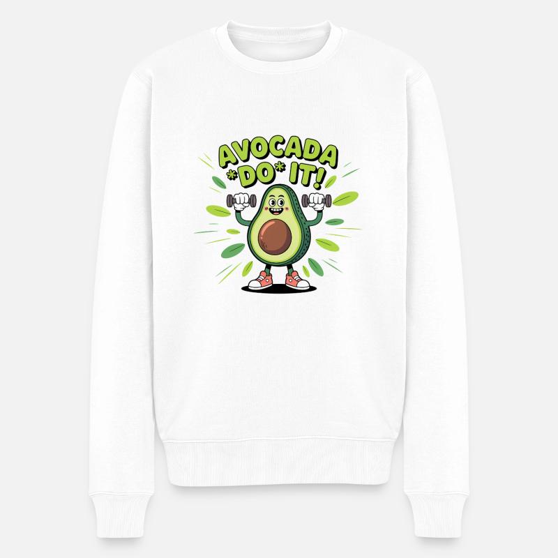 Avocado it! - Pull Premium bio Homme - blanc
