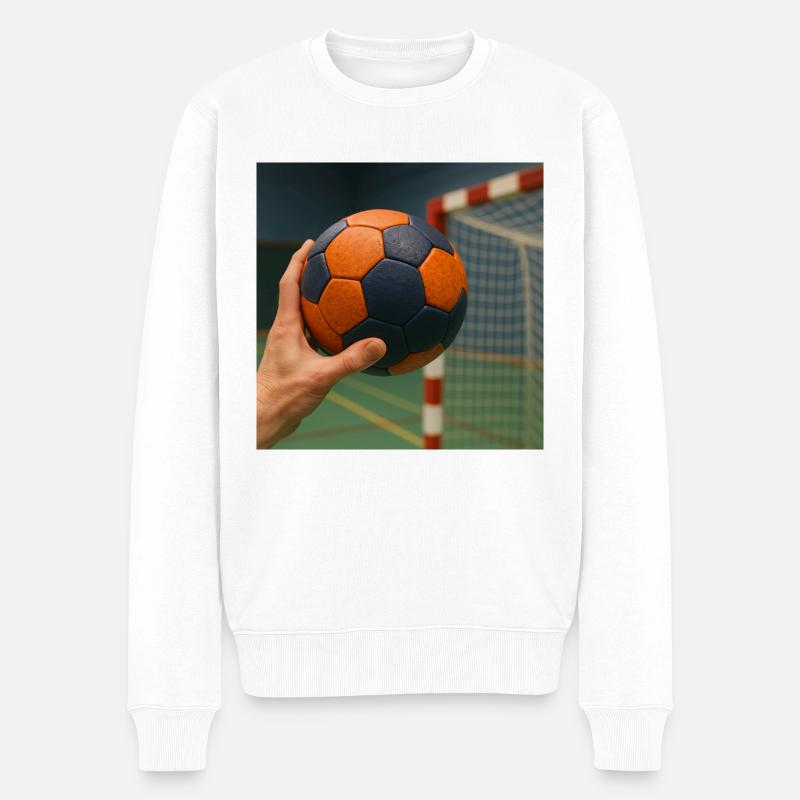Sport - Handball - Pull Premium bio Homme - blanc
