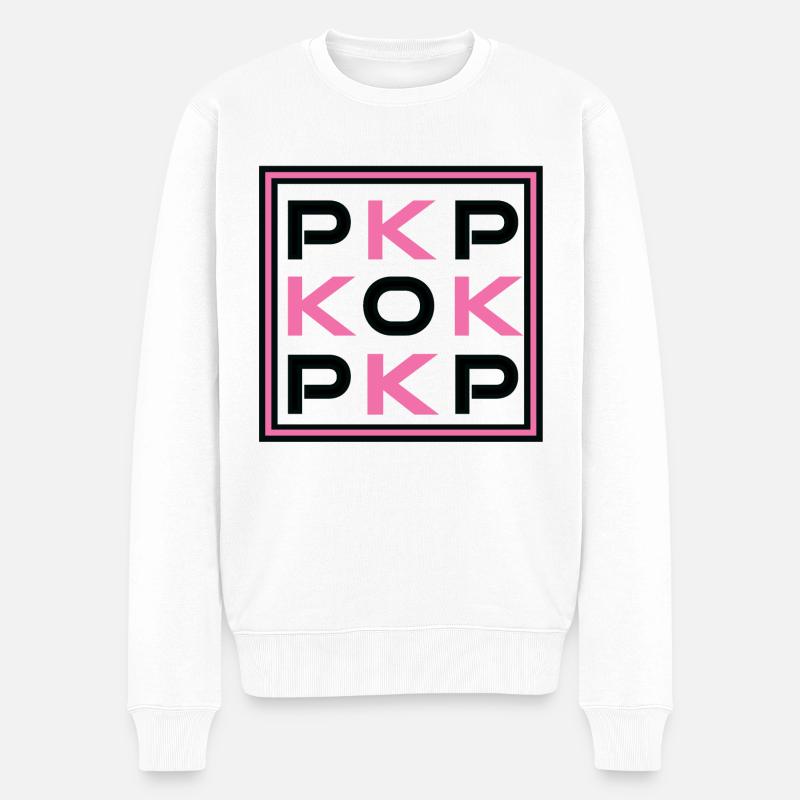 K-POP Lifestyle - Pull Premium bio Homme - blanc