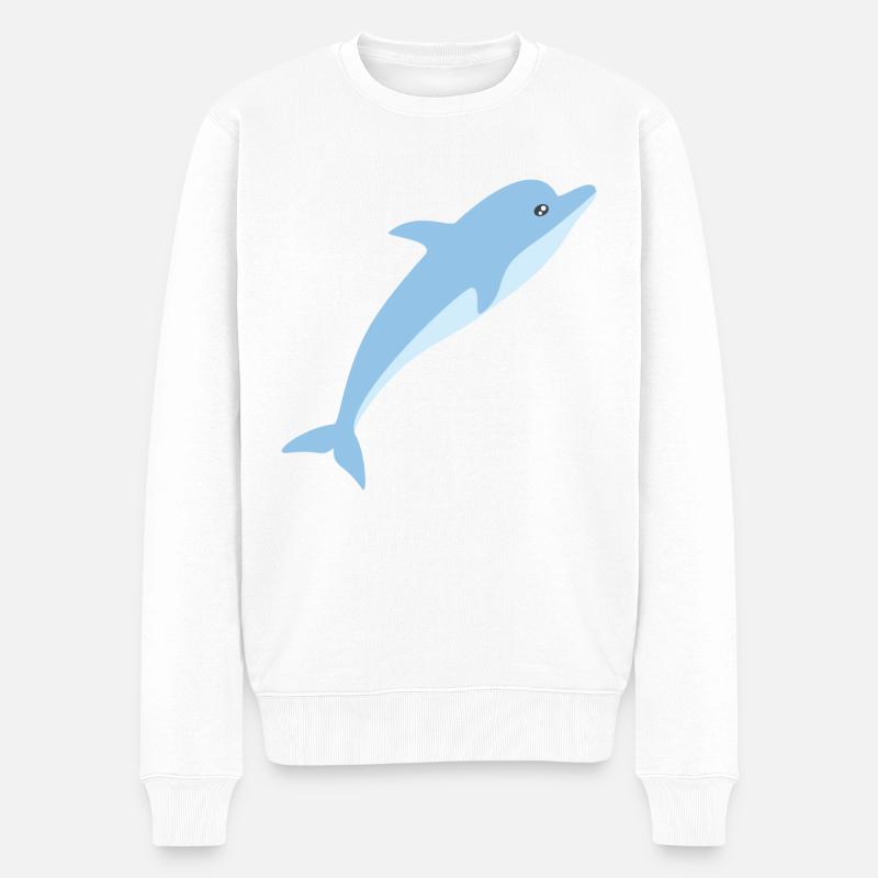 dauphin - Pull Premium bio Homme - blanc