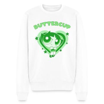 Powerpuff Girls Buttercup - Men's Premium Organic Jumper - white - Front - Thijin (182cm)