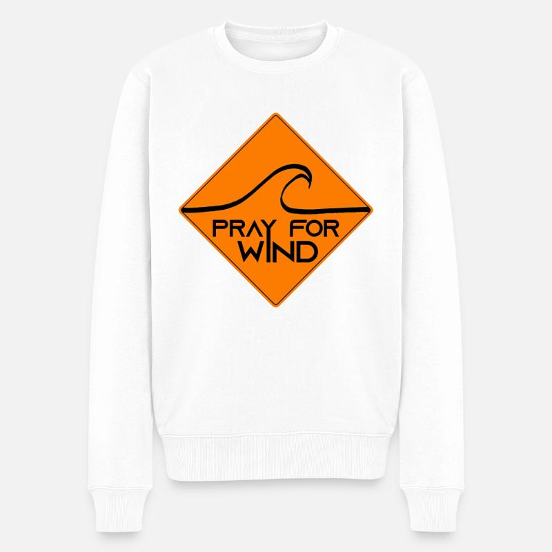 Pray for wind - Men's Premium Organic Jumper - white