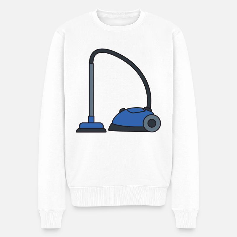 Staubsauger - Männer Premium Bio Pullover - Weiß