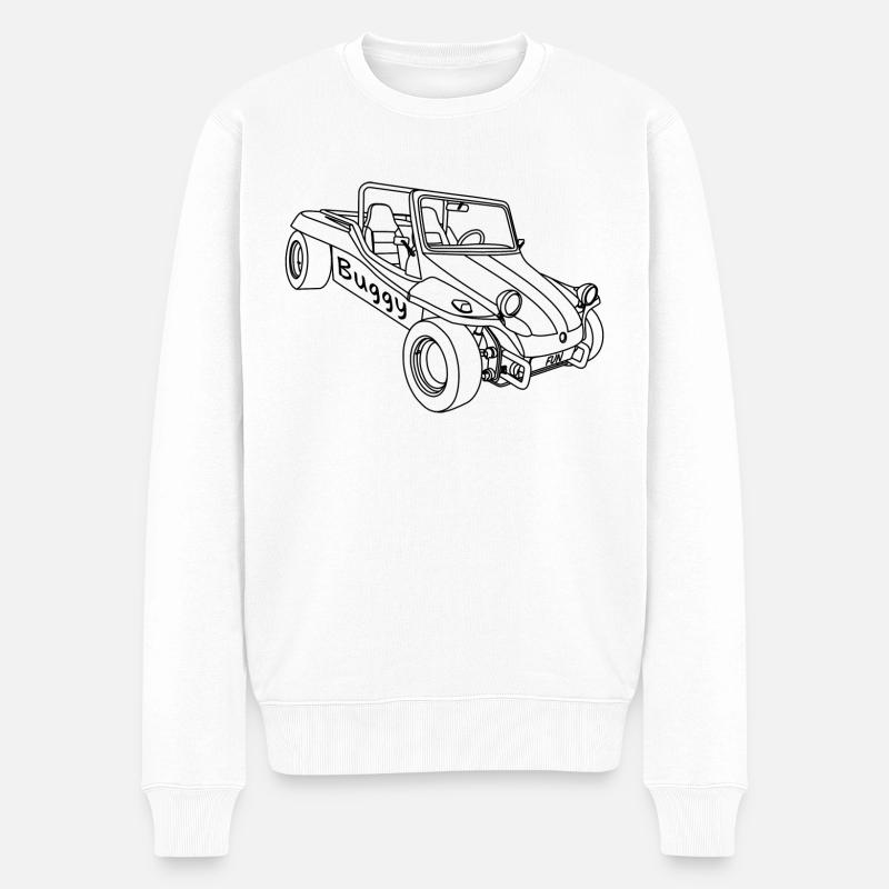 Buggy - Männer Premium Bio Pullover - Weiß