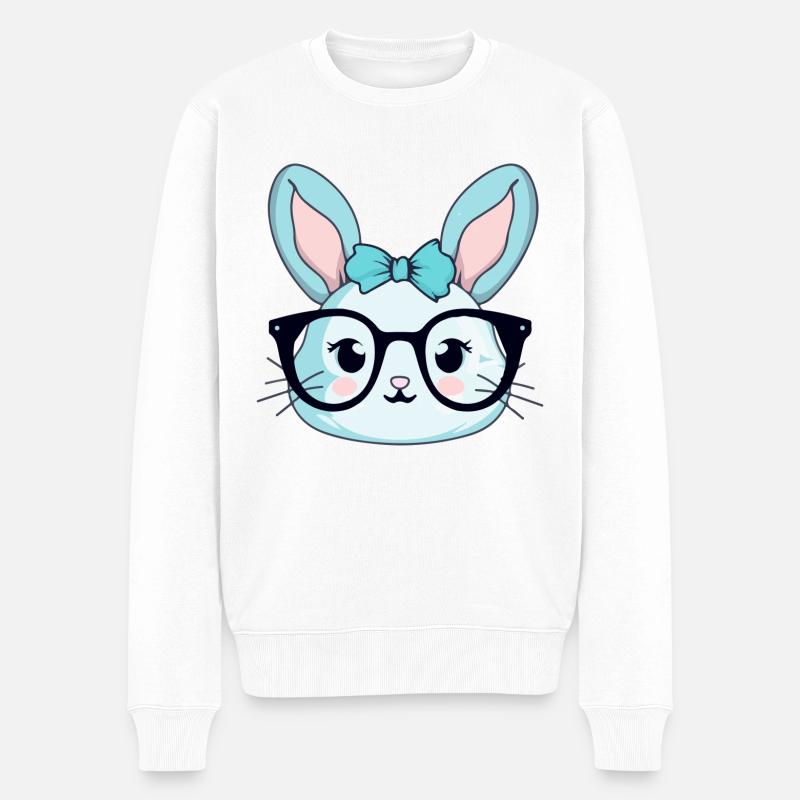 Mina la lapine - Pull Premium bio Homme - blanc
