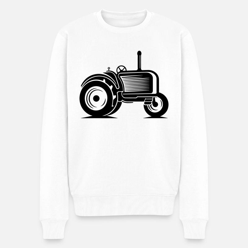 Tracteur - Pull Premium bio Homme - blanc