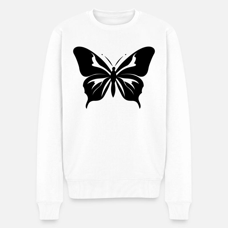 Papillon - Pull Premium bio Homme - blanc